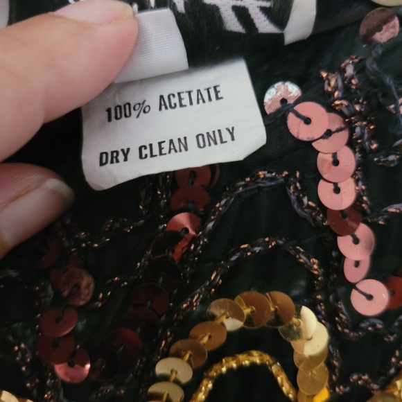 Unique vintage sequined bubble sleeve top - Picture 12 of 12